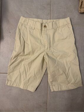 Polo Ralph Lauren Boys Khaki Chino Shorts Size 10 Adjustable Waist